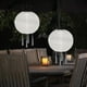thumbnail image 4 of Linterna solar Lámpara de nailon Luz colgante impermeable Decoración del festival Blanco 5PCS, 4 of 6