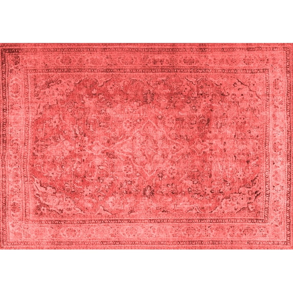 Ahgly Company Indoor Rectangle Persian Red Traditional Area Rugs, 5' x 7'