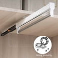 thumbnail image 3 of Extendable Clothes Rail with Pull Out Hangers, Adjustable Telescopic Bar, 40cm, White, 3 of 3