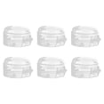 thumbnail image 1 of Guardoinrt 6pieces Universal Fit Stove Knob Covers For Easy Installation And Safety Helps Prevent Kitchen Transparent Color, 1 of 6