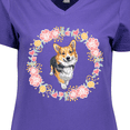 thumbnail image 4 of Inktastic Corgi Gifts for Dog Lovers Women's V-Neck T-Shirt, 4 of 5