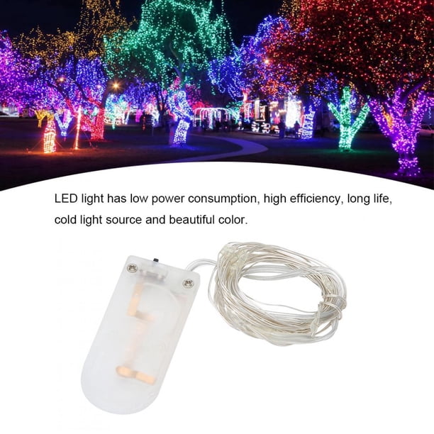 Cadena de luces LED, alambre de cobre, hermosa cadena de luces decorativas, luz LED, rendimiento confiable
