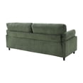 thumbnail image 4 of DEALTOPS 83" Corduroy Loveseat Sofa, 850lbs Heavy Duty 2-Seater Couch, Iron & Wood Frame, Sage Green, 4 of 6