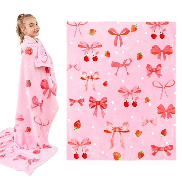 Manta de Arco de Fresa Wajade para Niños 152x203 cm