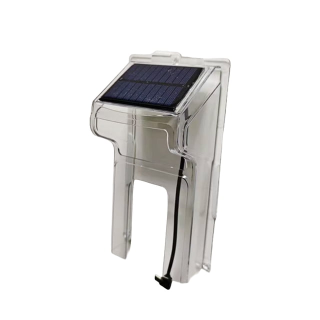 Matsuzay Timbre video inalámbrico con energía solar HD y cámara de timbre con intercomunicador de audio bidireccional Cadenas y protecciones para puertas de seguridad Cov de lluvia transparente