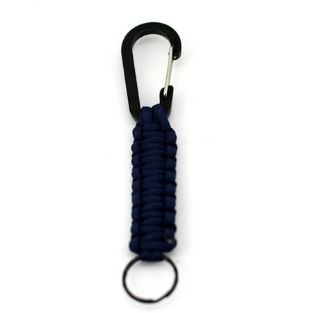 KABOER Best Edc 1Pc Outdoor Survival   Cord Keychain Military Emergency Paracord Rope Carabiner For Keys 140Kg Tensile (Best Emergency Light In India)
