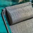 thumbnail image 3 of BELLEZE Bungee Suspension Zero Gravity Chair Folding Rocking Chair One Head Pillow Outdoor House Dark Grey, 3 of 7
