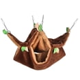 thumbnail image 2 of Mascota hámster pájaro hurón ardilla hamaca colgante jaula nido casa Juguetes , hamaca marrón Yinane Hamaca para hámster, 2 of 8