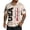 Beige, variant on USA 250Th Anniversary Dress Shirt Short Sleeve Button Up Plus Size American Patriotic Shirts for Men 250 Merchandise Light Purple M