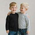 thumbnail image 2 of Aideaone Toddler Boys Long Sleeve Shirts Kids Basic Cotton T-Shirts 2PC Crewneck Tees for Boys 2-7T, 2 of 6