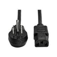 thumbnail image 2 of Tripp Lite Model P007-006-15D 6 ft. Desktop Computer Power Cord, Right-Angle 5-15P to C13 - Heavy Duty, 15A, 125V, 14 AWG, 6 ft. Black, 2 of 5