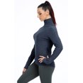 thumbnail image 2 of icyzone Quarter Zip Pullover for Women Thermal Long Sleeve Shirts Fleece Jacket, 2 of 5