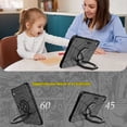 thumbnail image 3 of Dteck Rugged Case for iPad 11-inch (A16) 2025/ iPad 10th Generation 10.9-inch 2022,Heavy Duty 3-Layer Protection Case Shockproof Hand Grip Kickstand Cover for iPad 10th/11th Gen,Black, 3 of 4