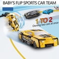 thumbnail image 3 of Rungungde Flip Racers Autos transformables Autos de diseño dual transformables Autos transformables Kiddie Corner Mini 2 en 1 Flip Car Toy Set Vehículos transformables Regalo para niños (#1), 3 of 8