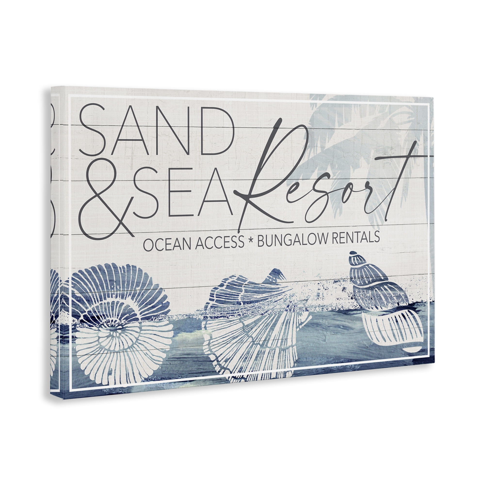 Stupell Industries Sand & Sea Resort Nautical & Beach Painting Wrapped Canvas Art Print Wall Art, 36 x 24