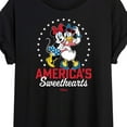 thumbnail image 3 of Disney - Americana - Americas Sweethearts - Women's Oversized T-Shirt, 3 of 5
