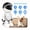 White, variant on 3MP WiFi Security Camera 360 Degree Tracking Two Way Talk Night Vision Indoor Monitor