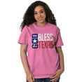 thumbnail image 4 of God Bless Texas Cute Christian Pride Plus Size Crewneck Graphic Tee Shirt Brisco Brands 5X, 4 of 5