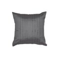 thumbnail image 1 of Pack of 2 Pleated Faux Silk Square Decorative Pillow Covers/Shams with Zipper Closure - (26"x26", Platinum), 1 of 2