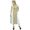 thumbnail image 2 of Phagun Kurti Droit en Coton pour Femmes Kurta Blanche Tunique Indienne Décontractée-14, 2 of 6