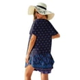 thumbnail image 3 of Traje de baño con cuello en V y encaje Ekouaer de encaje y ganchillo para mujer, 3 of 4