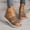 Brown, variant on ATENAR Sandals for Women Beach Fashion Womens Sandals Solid Color Womens Shoes Beige 6.5