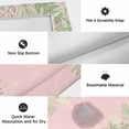 thumbnail image 5 of Pink Leaves Outdoor Rug 6x9 Ft, Non Slip Washable Area Rug, Green Summer Botanical Pastoral Patio Rugs Carpet Runner, Large Floor Mat for Indoor/Outdoor Deck Porch Camping, 5 of 8