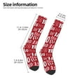 thumbnail image 2 of Rocae Ho Pattern Funny Christmas for Novelty Casual compression Socks For Women Men Contrast Color Stockings, 2 of 6