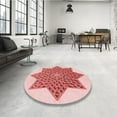 thumbnail image 4 of Ahgly Company Machine Washable Indoor Rectangle Transitional Grapefruit Red Area Rugs, 5' x 7', 4 of 7