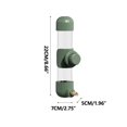 thumbnail image 2 of Luxcidy 220ML Bird Water Feeder No Mess Bird Cage Suspended Automatic Water Dispenser Parakeet Cockatiel Finch Lovebirds Budgies Canary (Green), 2 of 2