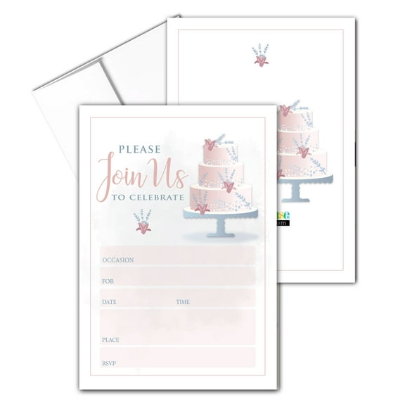 Stonehouse Collection - Wedding Celebration Invitations - Beautiful Cake Wedding