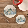 thumbnail image 2 of SKYSONIC 2 pcs Watercolor Pumpkin Autumn Pot Holders Trivets, Heat Resistant Trivets,Thanksgiving Harvest Cotton Thread Weave Mats for Hot Pads Pans Pot Bowl Teapot, 2 of 7