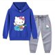 thumbnail image 3 of Hello Kitty-suéter con capucha para niña, pantalones, ropa de dos piezas para niño, conjunto de bebé de manga larga de algodón puro, moda bonita, 3 of 5