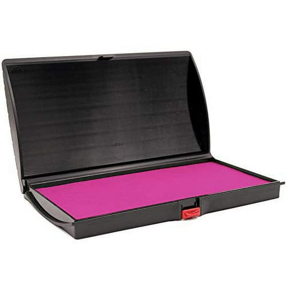Large Premium Pink Ink Stamp Pad - 3" by 6" - Quality Felt Pad
