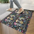 thumbnail image 4 of Day Of the Dead Halloween Pattern Door Rugs,Washable Non Slip Door Mats Indoor,Decorative Door Mats,Entry Mat Indoor for Entrance,Bedroom,Kitchen,Bathroom,17"x30", 4 of 6