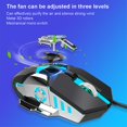 thumbnail image 4 of Computer Mouse RGB Gaming 6 Buttons Wired Gamer Mice for Laptop Desktop PC with FanGray, 4 of 4