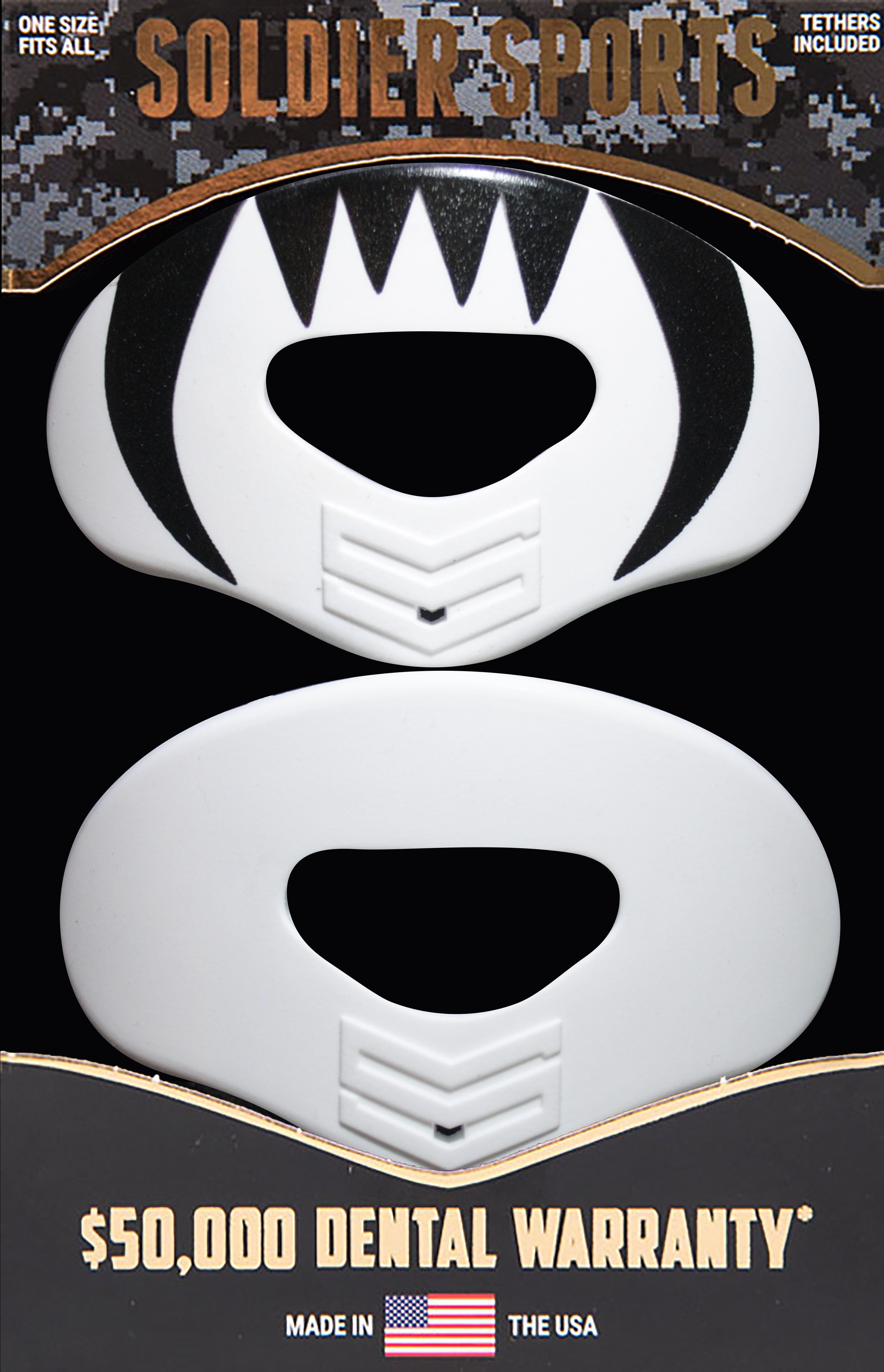 Soldier Sports Elite Air White Mouthguard 2Pack