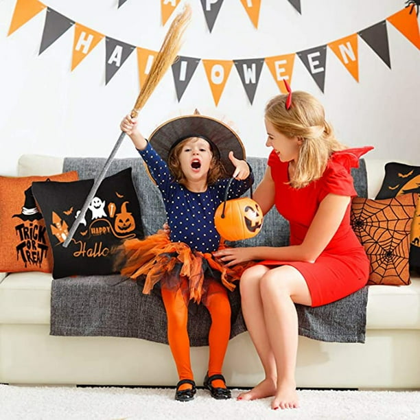 Up to 65 Off SMihono 4pcs Halloween Pillows Cover Decor Pillow