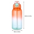thumbnail image 4 of FLhrweasw Botella Gran Capacidad Con Con Degradado Dos Colores 1000ML para Y Niña (naranja), 4 of 9