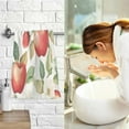 thumbnail image 7 of Yayeee 100% Cotton Hand Towels for Bathroom 16" x 28" Soft Absorbent Kitchen Towel, Beige Apple Pattern, 7 of 7