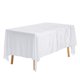 thumbnail image 1 of Mantel rectangular de poliéster REGALWOVEN, lavable, para bodas o banquetes, blanco 63"x95", 1 of 5