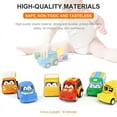 Amerteer 6 Pack Pull Back Cars for Toddlers,Construction Vehicles Toys