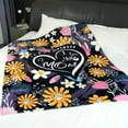 thumbnail image 2 of Mom Blankets From Daughter, Birthday Gifts For Mom From Son, I Love You Mom Blanket For Mother With Flowers Daisy, Thanksgiving Christmas Bday Mothers Day Presents For Mom Throw Blanket 50" X 60", 2 of 6