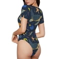 thumbnail image 3 of Naloa Undersea Animals Women's Short-Sleeved Onesie, One-Piece Swimsuit for Parties, dates, clubs - X-Large, 3 of 9