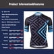 thumbnail image 5 of Camiseta de ciclismo KEMALOCE, última sublimación completa, transpirable, azul, cómoda, para bicicleta de carretera, personalizada, China, para hombre, 5 of 5