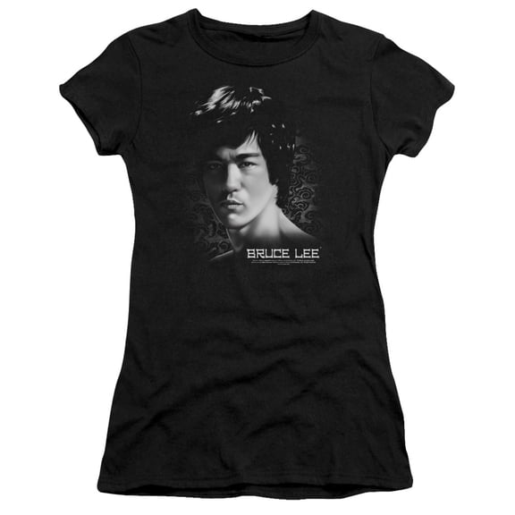 Bruce Lee In Your Face S/S Junior Women's T-Shirt Sheer Black