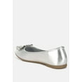 thumbnail image 3 of Navik Rhinestone Buckle Metallic Ballerinas, 3 of 10