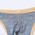 thumbnail image 5 of TANBOM Mens Sexy G String Bulge Pouch Breathable Lightweight Thong Underwear Blue XL, 5 of 6