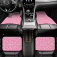 thumbnail image 7 of Honeii Snowflake pink backgrounds Print Car Foot Mat Four-Piece Set - Front & Rear Universal Car Floor Mats for SUVs, Trucks, Sedans, 7 of 7