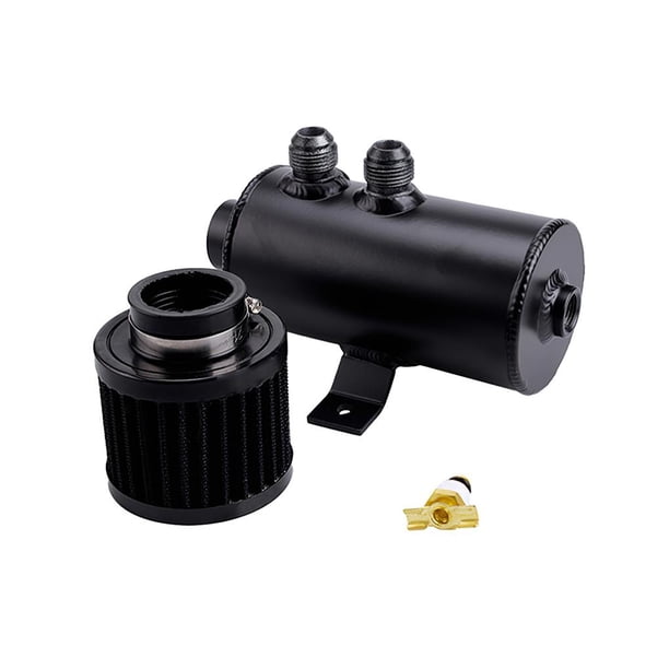 Kenally Lata de captura de aceite, lata de captura de aceite con deflector cepillado Universal de 750ML con filtro de ventilación, lata de aceite de Vehículos, repuestos y accesorios Mis No.1 Kenally VI009084-01